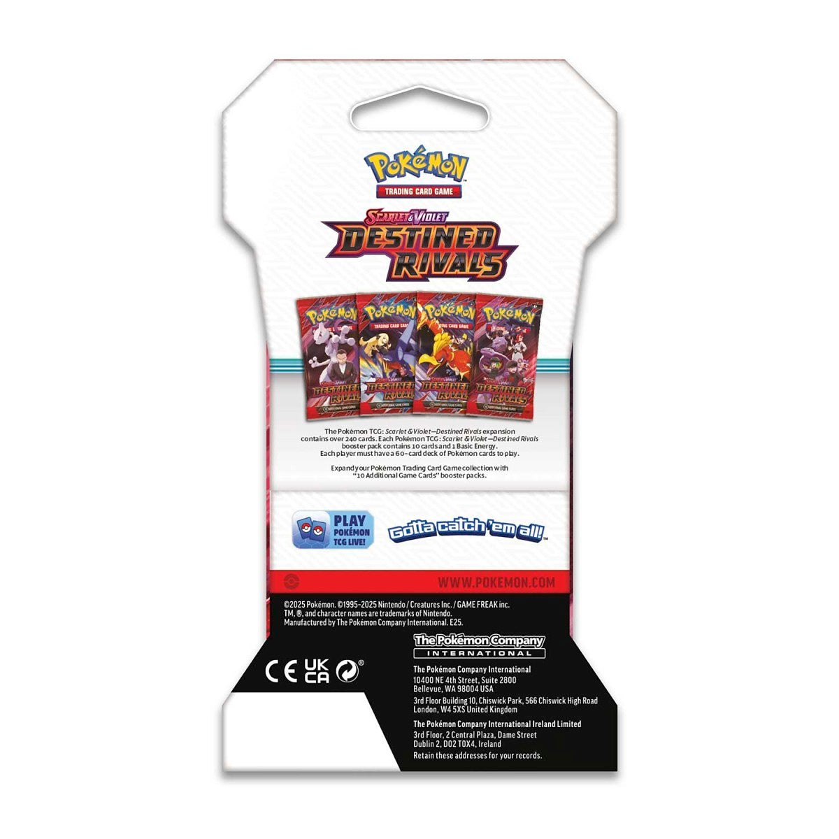 Pokémon TCG: Scarlet & Violet – Destined Rivals Booster Pack (sleeved)