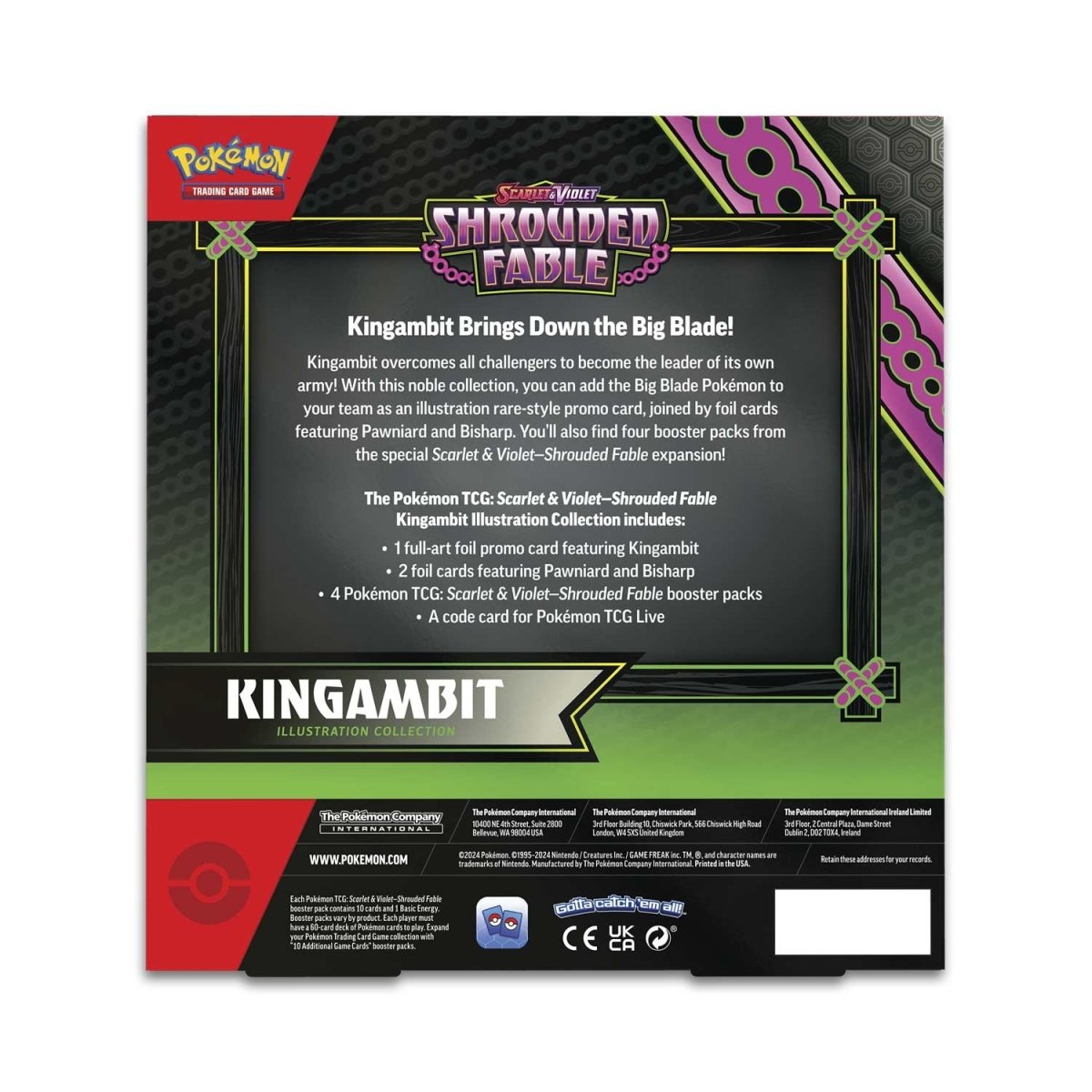 Pokémon TCG: Scarlet & Violet - Shrouded Fable Kingambit Illustration Collection